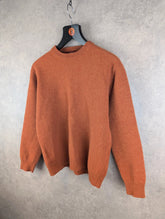 Peter Fitch Jumper Womens Small S Brown Wool Pullover